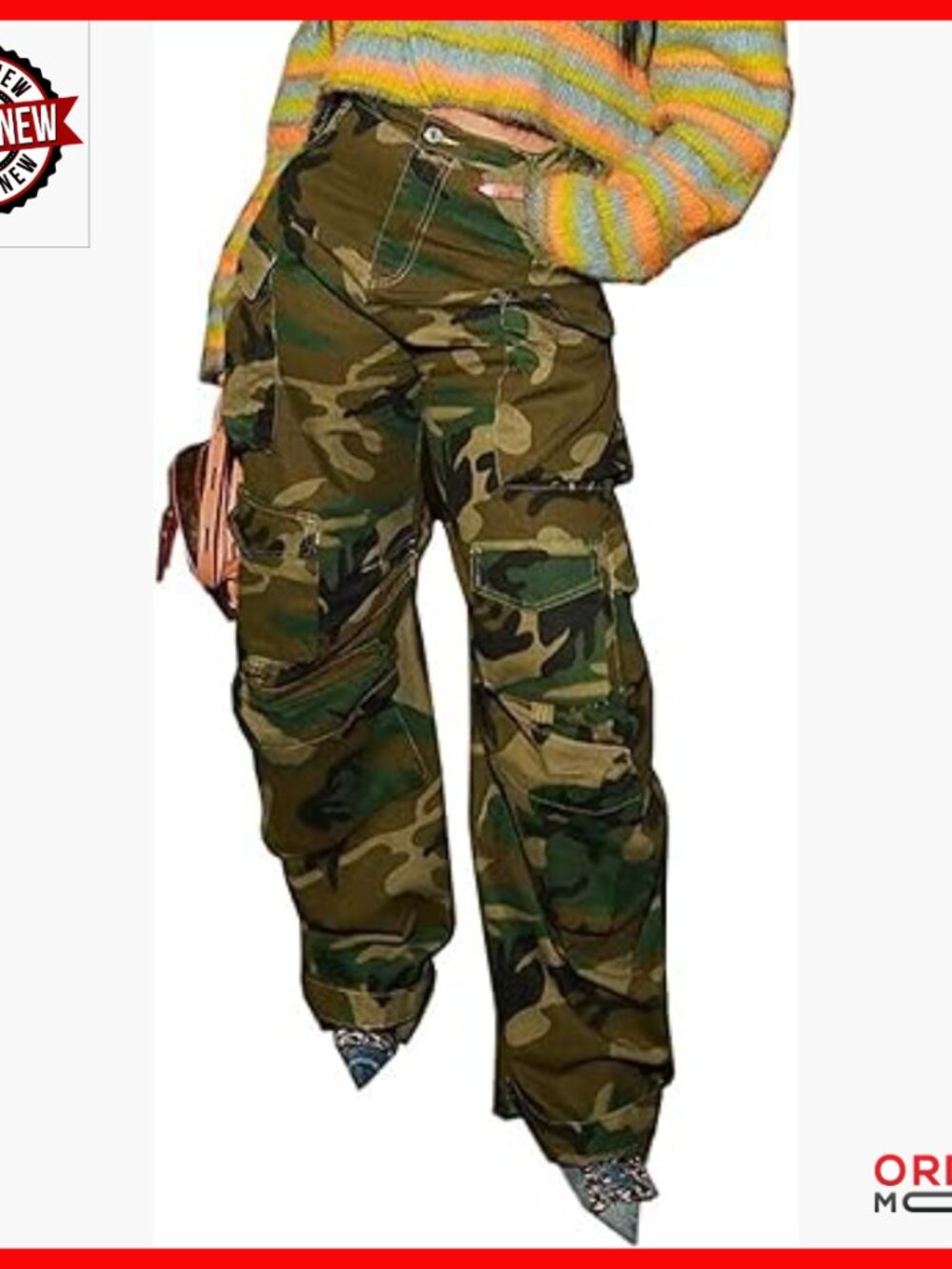 High Waisted Cargo Jeans Baggy Straight Leg Multi-Pocket Y2K Trousers